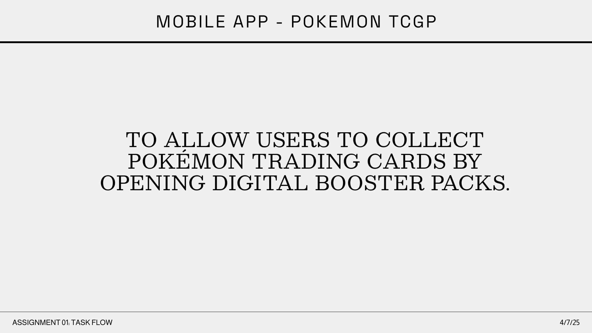 A high-level overview of the project's goals or the original design's problem areas.